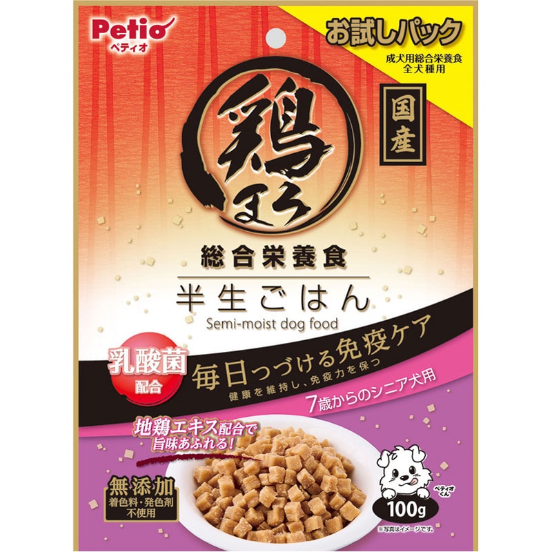 ペティオ 鶏まろ 半生ごはん 7歳シニア犬用 100g