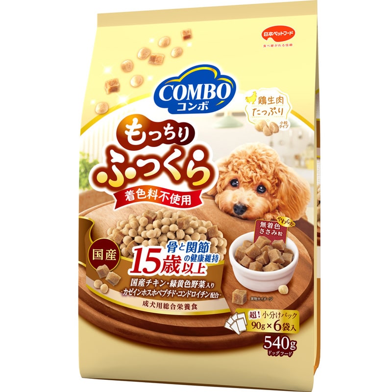 �R���{ �h�b�O ��������ӂ����� 15�Έȏ� ���Ɗ֐߂̌��N�ێ� 540g(90g×6��)