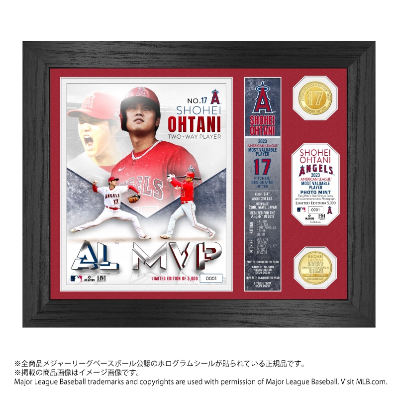 エンゼルス 大谷翔平選手 2023 AL MVP受賞記念ダブルコインフォト