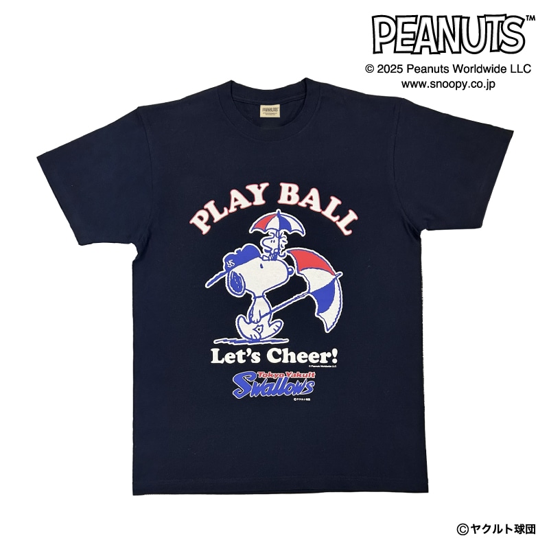 25SNOOPY SWALLOWS Tシャツ(ネイビー) XLサイズ