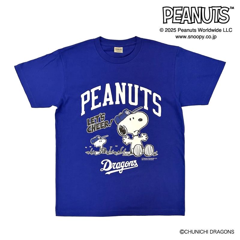 25SNOOPY DRAGONS Tシャツ(ブルー) Sサイズ
