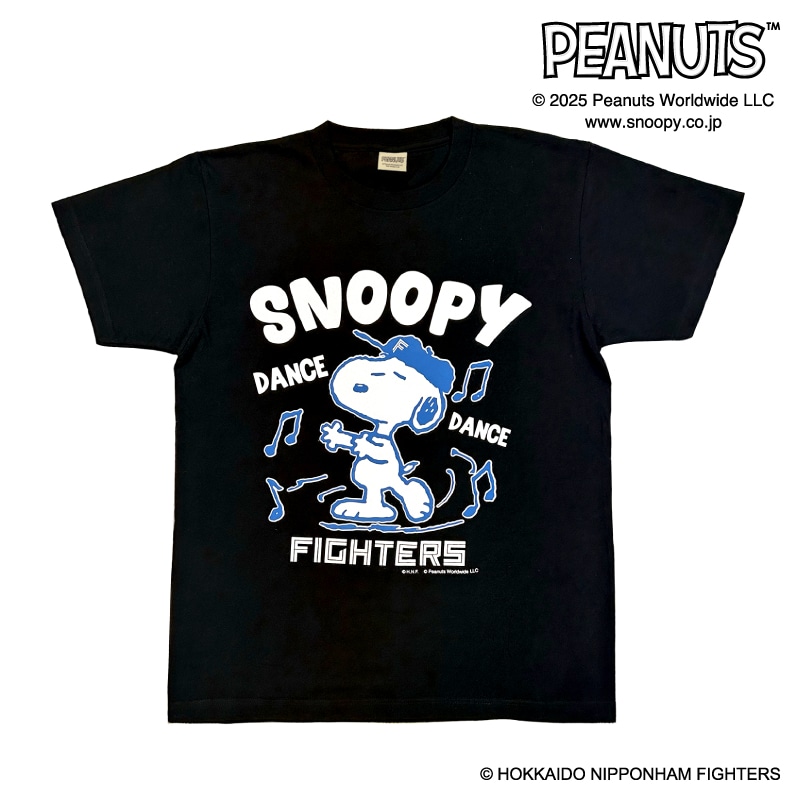 25SNOOPY FIGHTERS Tシャツ(ブラック) Sサイズ