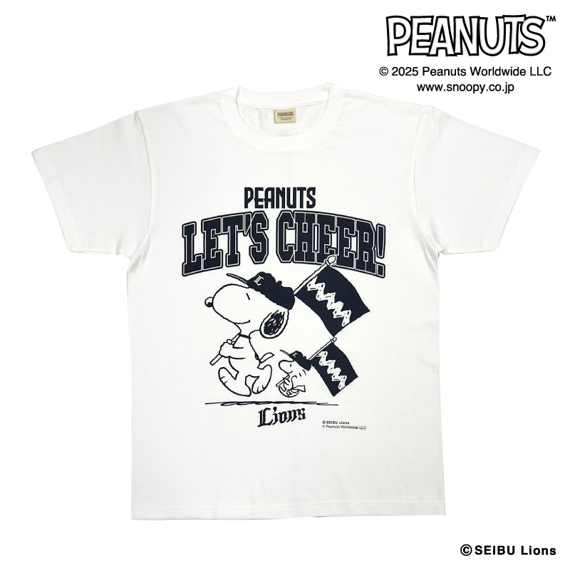 25SNOOPY LIONS Tシャツ(ホワイト) Sサイズ