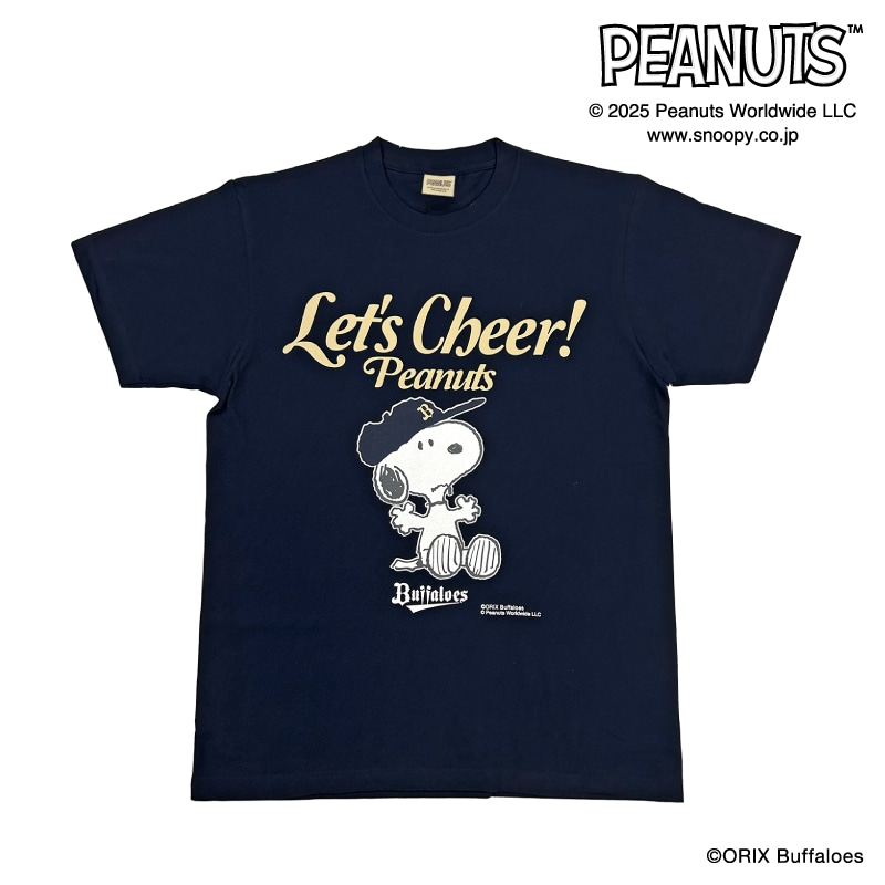 25SNOOPY BUFFALOES Tシャツ(ネイビー) Sサイズ