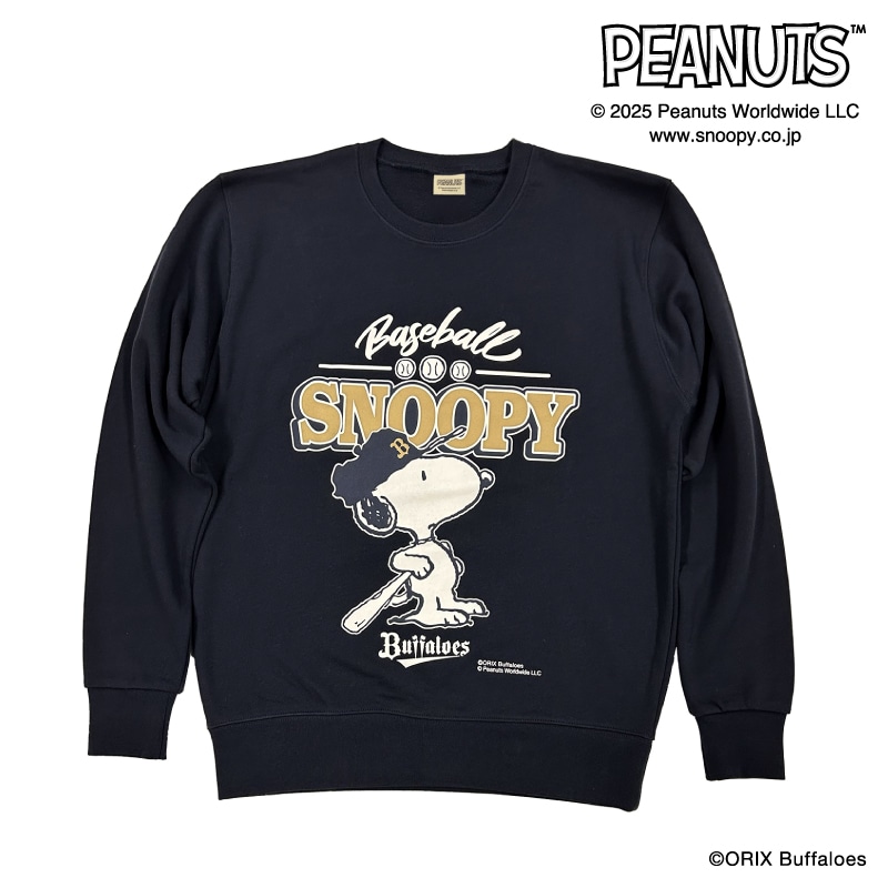 25SNOOPY BUFFALOES トレーナー(ネイビー) XLサイズ