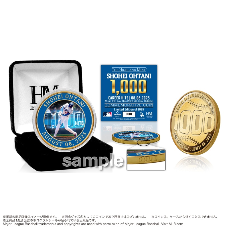 ドジャース 大谷翔平選手 50-50達成記念ゴールドコイン 定価15000円 ドジャース 大谷翔平選手、50/50達成記念！！全世界5050個数量