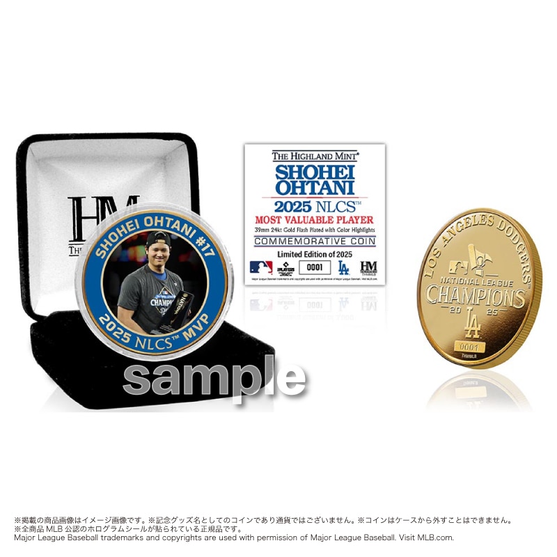 ドジャース 大谷翔平 NL チャンピオンシップ MVP 受賞記念ゴールドコイン