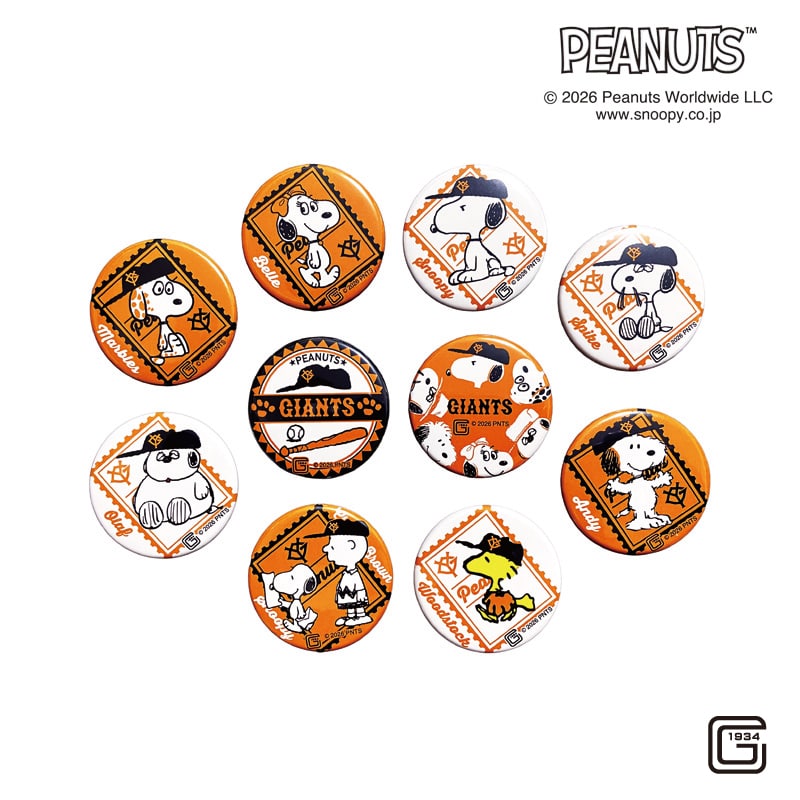 26SNOOPY GIANTS �V�[�N���b�g�ʃo�b�W