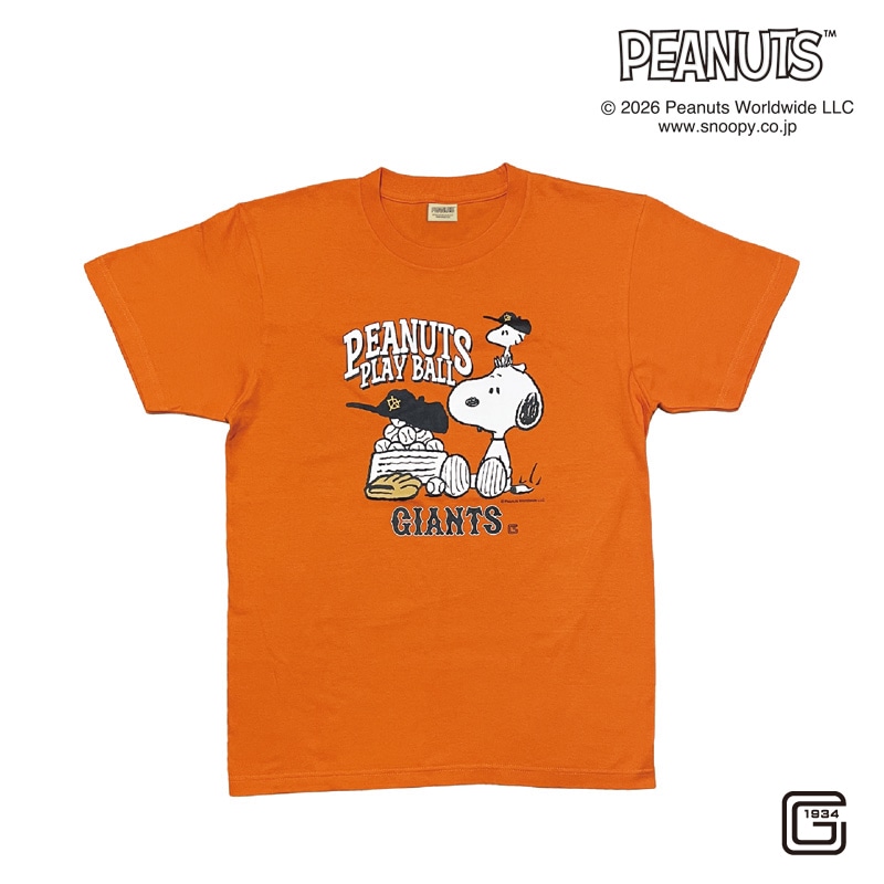 26SNOOPY GIANTS T�V���c(�I�����W) S�`XL