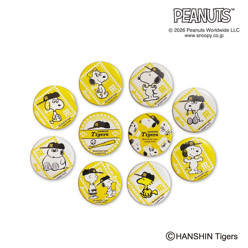 26SNOOPY TIGERS �V�[�N���b�g�ʃo�b�W