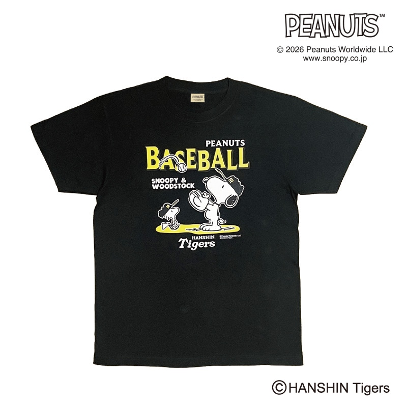 26SNOOPY TIGERS T�V���c(�u���b�N) S�`XL