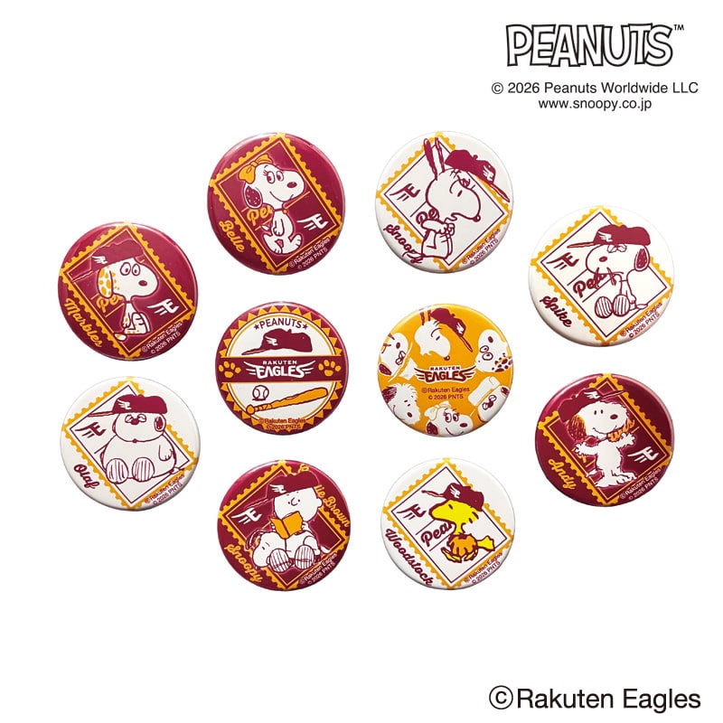 26SNOOPY EAGLES �V�[�N���b�g�ʃo�b�W