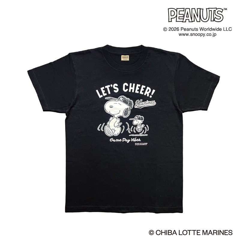 26SNOOPY MARINES T�V���c(�u���b�N)  S�`XL