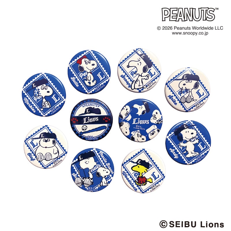 26SNOOPY LIONS �V�[�N���b�g�ʃo�b�W