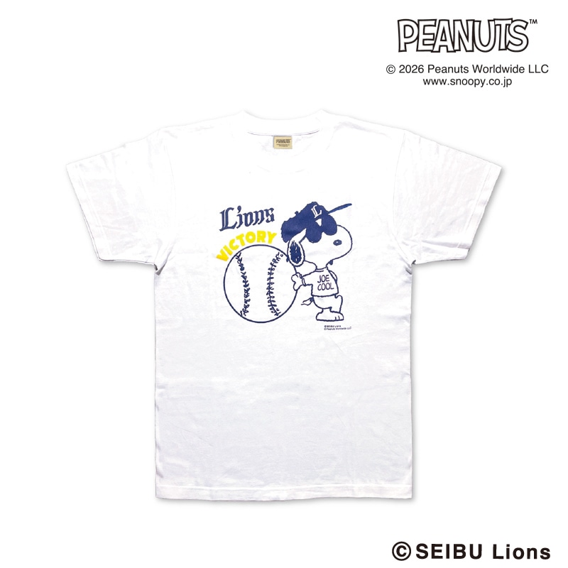 26SNOOPY LIONS T�V���c(�z���C�g) S�`XL