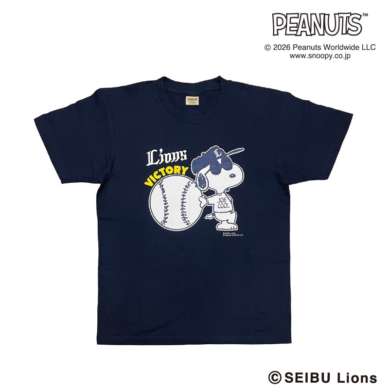 26SNOOPY LIONS T�V���c(�l�C�r�[) S�`XL