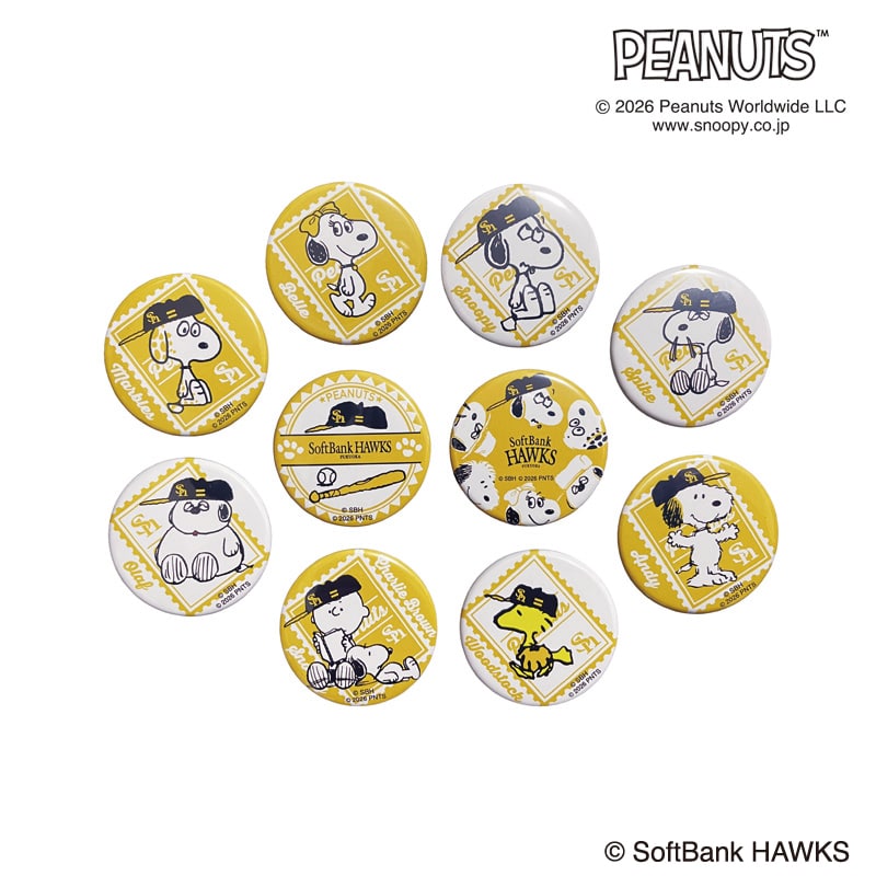 26SNOOPY HAWKS �V�[�N���b�g�ʃo�b�W
