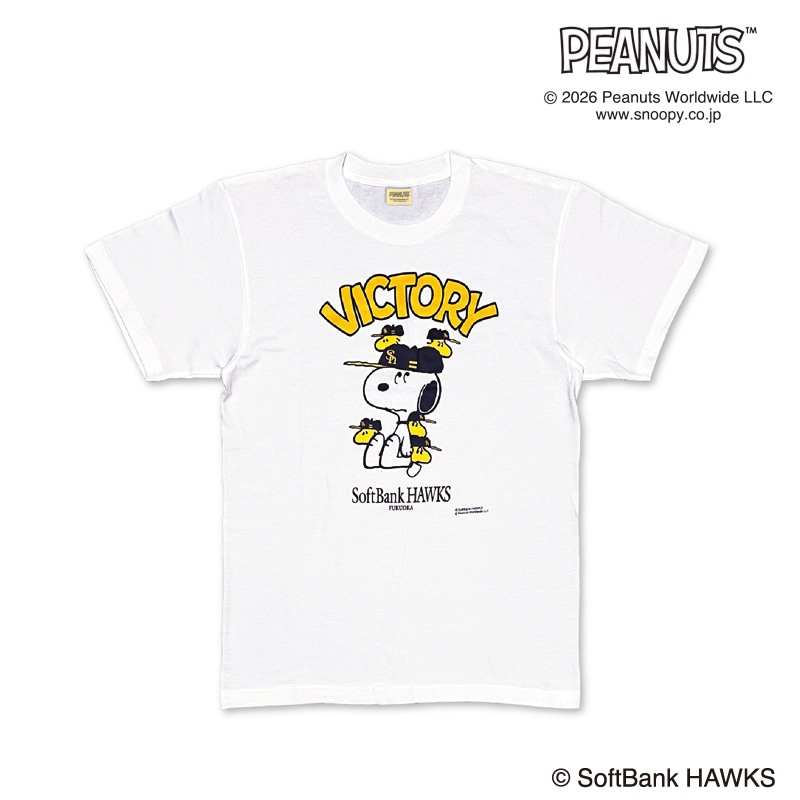 26SNOOPY HAWKS T�V���c(�z���C�g) S�`XL