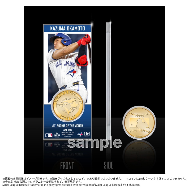 MLB �u���[�W�F�C�Y ���{�a�^  2026 AL 6���ŗD�G�V�l�܎�܋L�O �A�N�����v���[�g�i�R�C���t�j