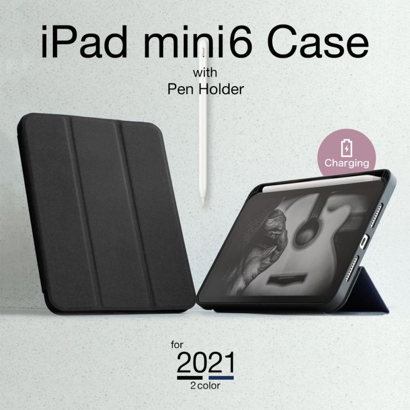 iPad mini 8.3インチ(第6世代2021年)対応ケース ブラック