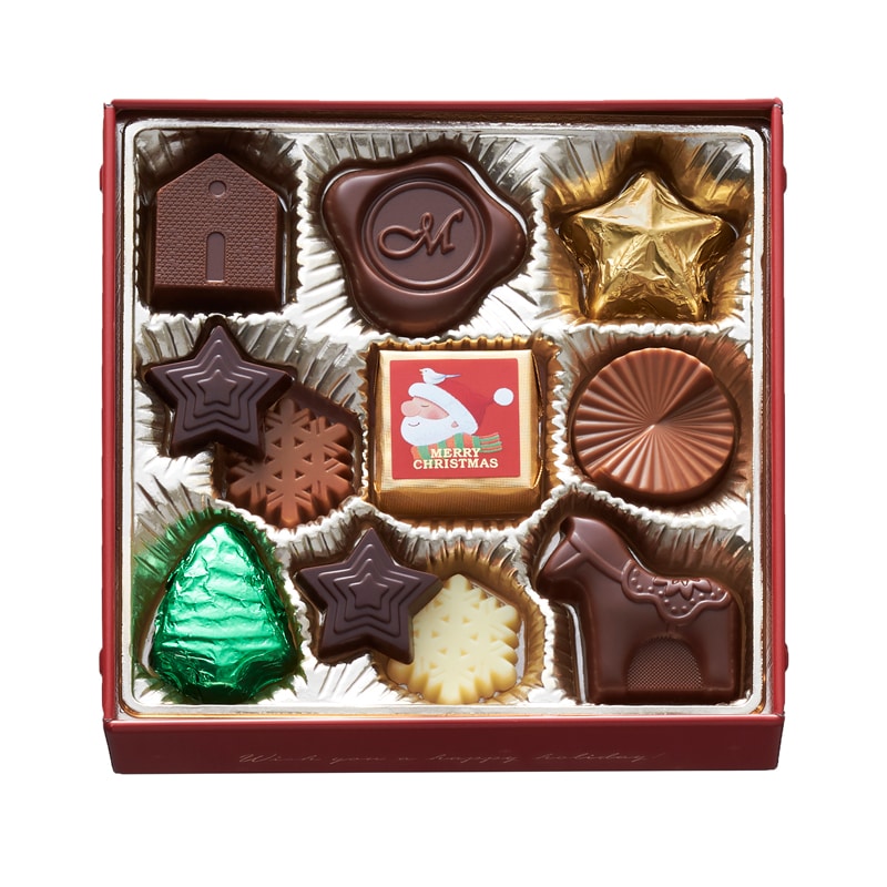クリスマスプレーンチョコレート×6箱（紙袋付）