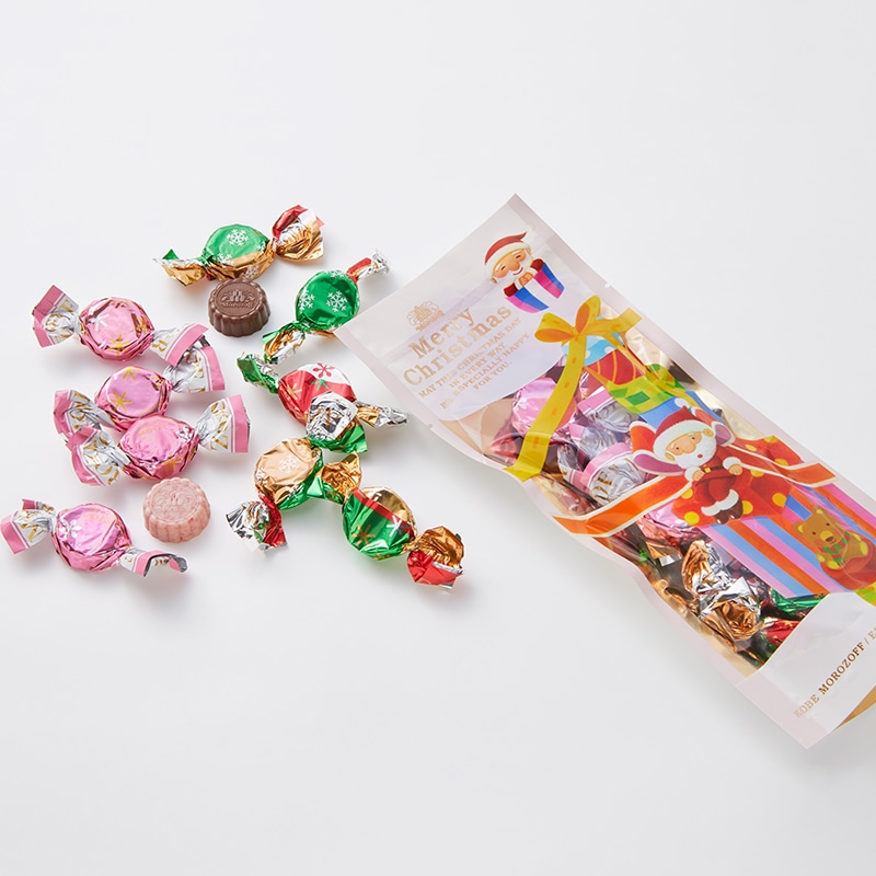 クリスマスサプライズ(ストロベリーチョコレート＆ミルクチョコレート)×１０袋