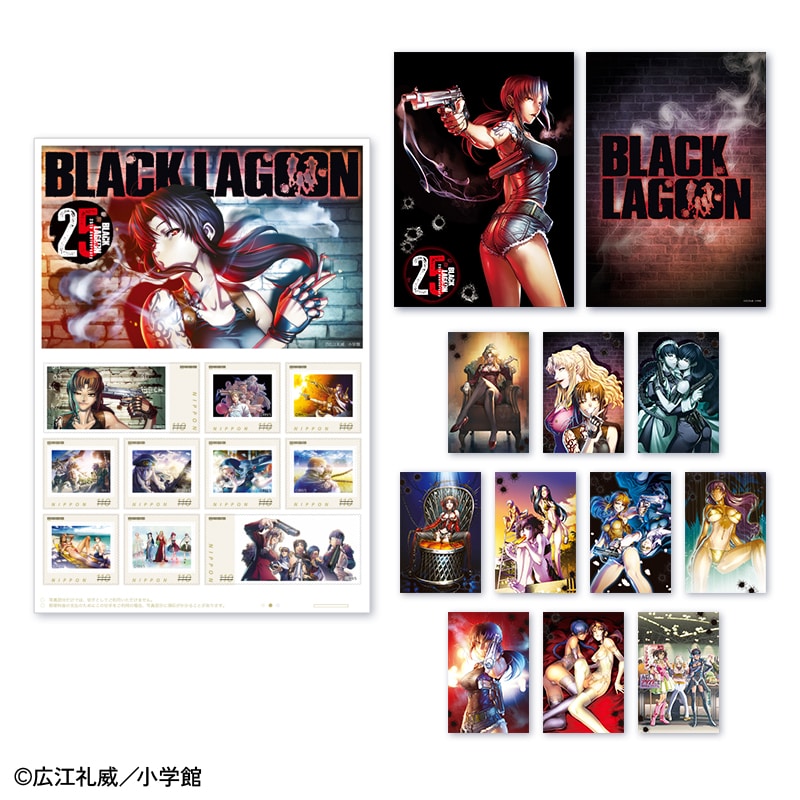 �uBLACK LAGOON�v25���N�L�O �t���[���؎�Z�b�g�i�|�X�g�J�[�h�Z�b�g�j