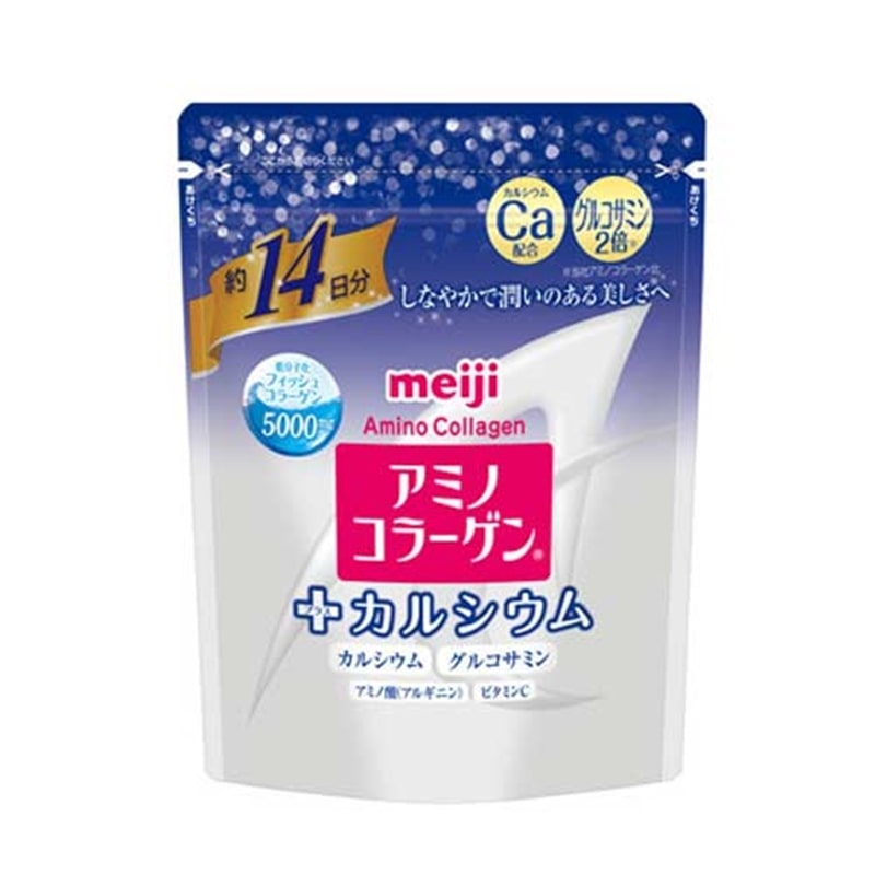 meiji アミノコラーゲン プラスカルシウム 98g (14日分) 通販