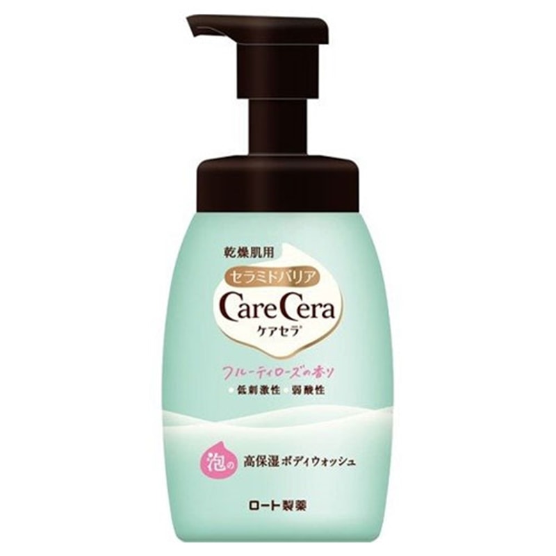 ケアセラ 泡の高保湿ボディウォッシュ フルーティローズの香り